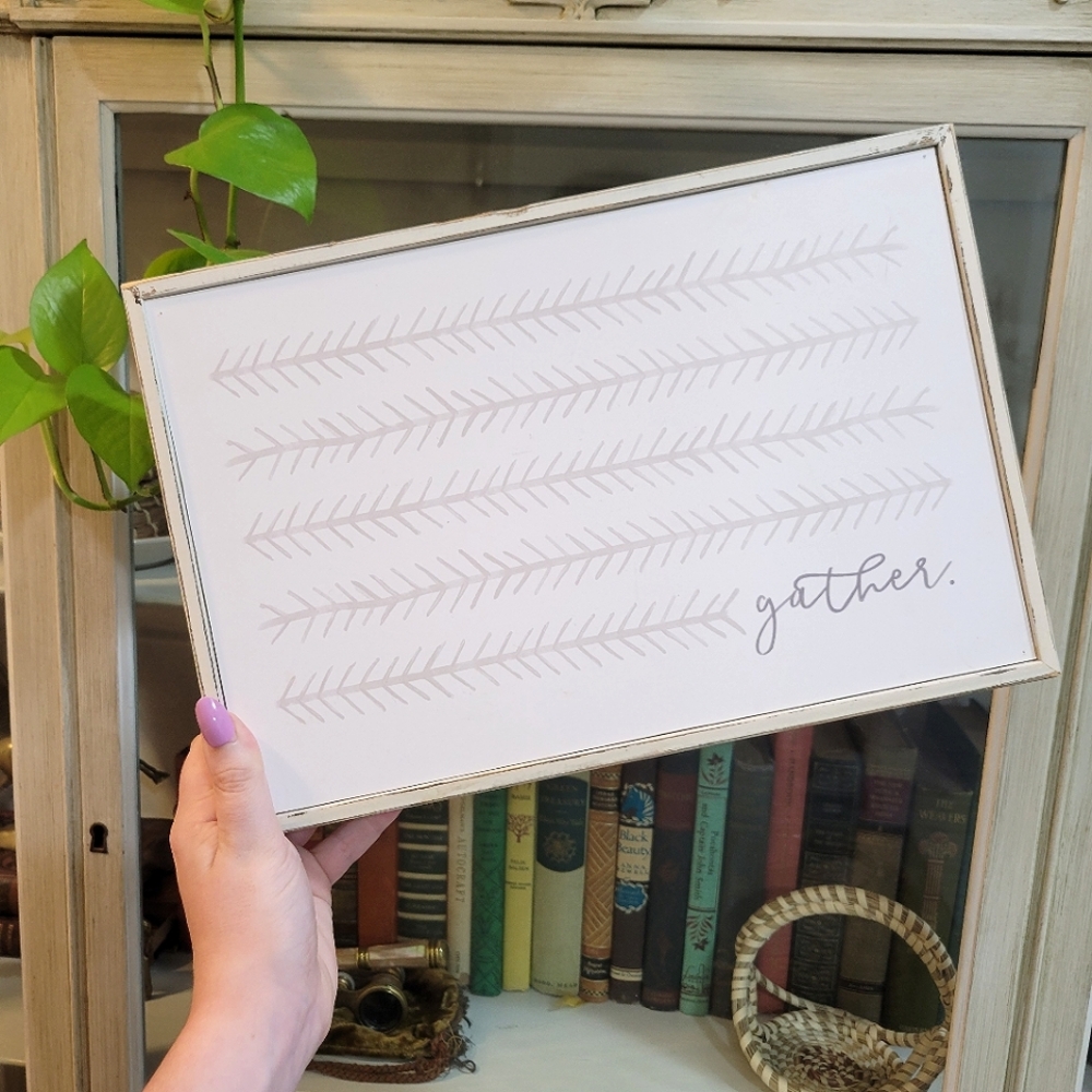 Gather Wooden Sign